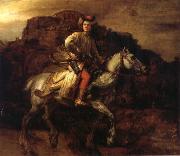 REMBRANDT Harmenszoon van Rijn The Polish Rider painting